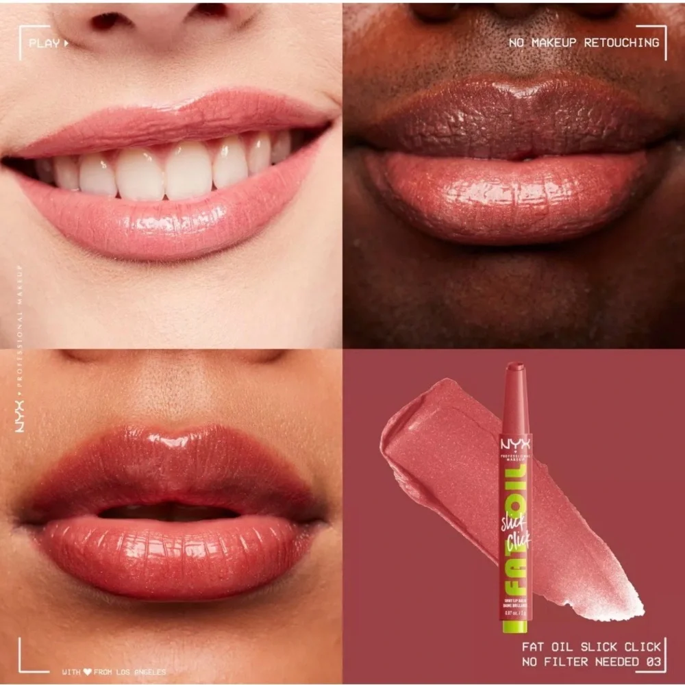 🏷️‼️5/$25🏷️‼️🫦NYX🫦Fat Oil Shiny Lip Balm in No Filter Needed/NIP